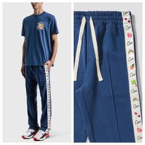 Casablanca Casa Hawaii Apres Surf Pant 'Navy' Large Side Panelled Embroidered